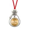 Budget 🔔 Gold Plated Bicentennial JFK Half Dollar Snowman Ornament by American Coin Treasures ✔️