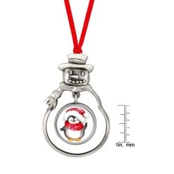 Best Pirce 👍 Snow Man Ornament With Colorized Quarter Penguin Coin by American Coin Treasures 🌟 -Ashley Productions Shop D496728S 4