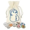 Cheap 😉 Animal Coins From Around The World And Colorized 🔔 Christmas Coins In Snowman Canvas Bag by American Coin Treasures 🎉 -Ashley Productions Shop D496730S 1