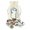 Cheap 😀 Vintage 🎄 Christmas Colorized Coins in Snowman Canvasbag by American Coin Treasures ❤️