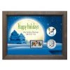 Wholesale 🥰 Happy Holidays Snowman Colorized Half Dollar With 2021 JFK Coins and Snowman Stamp in Wood Frame by American Coin Treasures 🥰 -Ashley Productions Shop D496736S 1