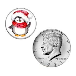 Flash Sale π Baby's First π Christmas JFK 2021 And Colorized Quarter Penguin Coin Set by American Coin Treasures π 6 Flash Sale π Baby's First π Christmas JFK 2021 And Colorized Quarter Penguin Coin Set by American Coin Treasures π -Ashley Productions Shop D496741S 2