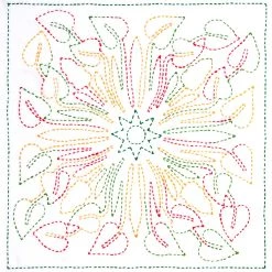 Discount 😍 Sashiko World Hawaii Anthurium Stamped Embroidery Kit by Tulip 🎉