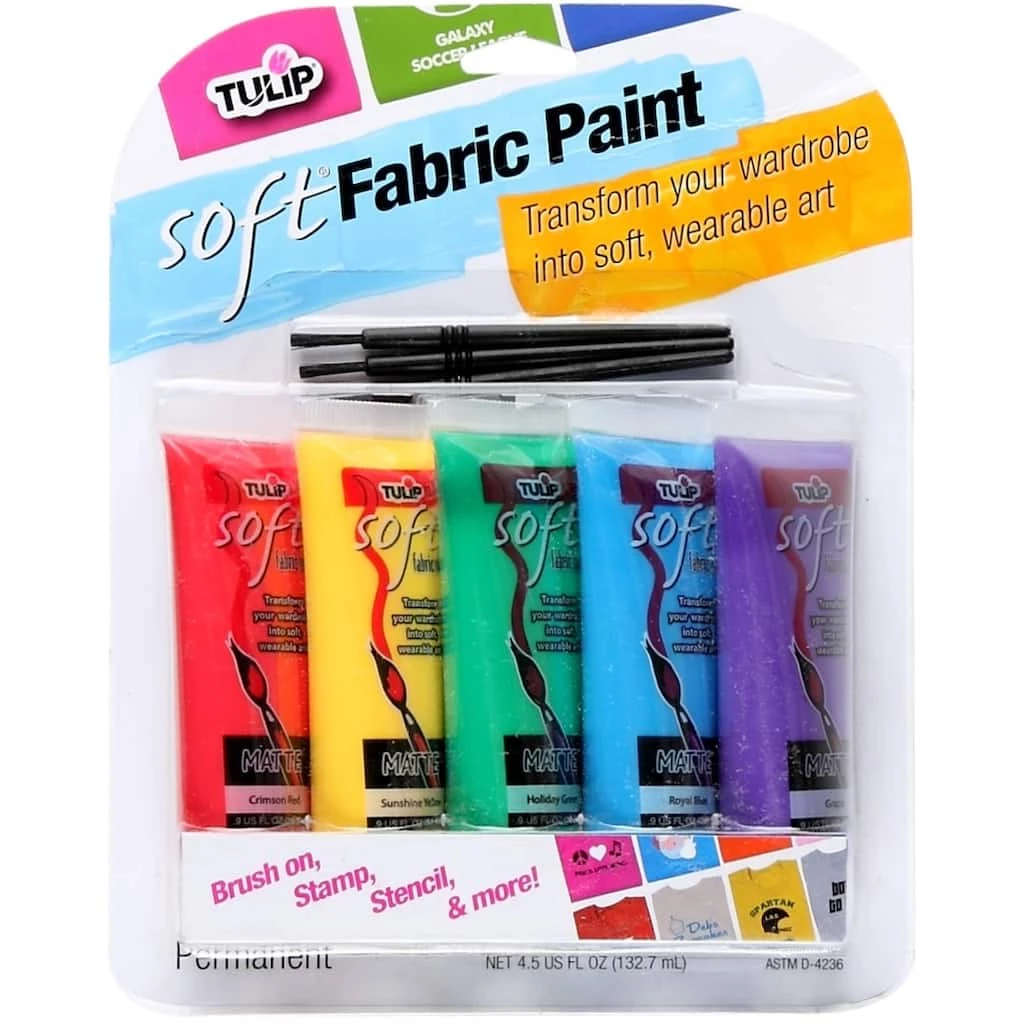 Discount ⭐ Tulip® Primary Soft® Fabric Paints, 5ct. 🔔 3 Discount ⭐ Tulip® Primary Soft® Fabric Paints, 5ct. 🔔