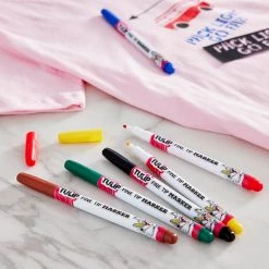 Promo ❤️ 12 Packs: 6 ct. (72 total) Tulip® Fabric Markers®, Fine Tip Primary 🔥 -Ashley Productions Shop MP267856 20