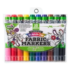 Deals 💯 12 Packs: 10 ct. (120 total) Tulip® Fabric Markers®, Brush Tip 😍 -Ashley Productions Shop MP277744 30