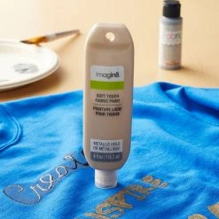 Discount 🔥 12 Pack: Tulip® Soft Metallics® Gold Brush-On Fabric Paint 👏 -Ashley Productions Shop MP412435 20