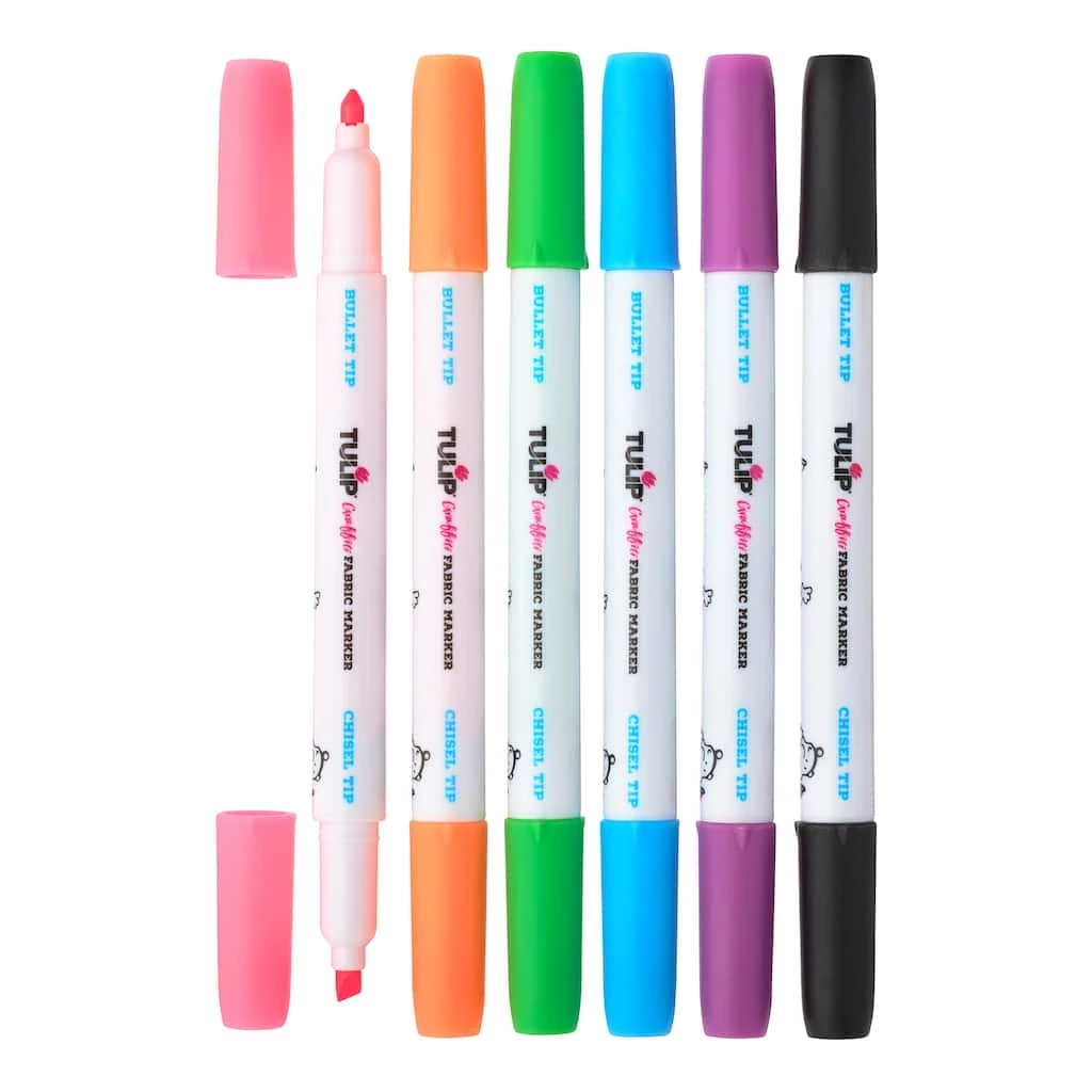 Deals ❤️ 12 Pack: 6 ct. (72 total) Tulip® Graffiti Fabric Markers™ Neon 👍 3 Deals ❤️ 12 Pack: 6 ct. (72 total) Tulip® Graffiti Fabric Markers™ Neon 👍